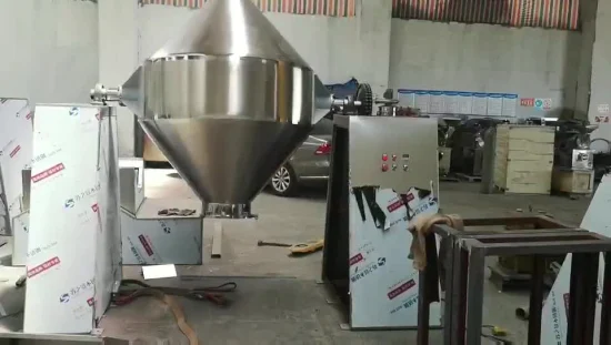New Type Automatic Double Cone High Efficiency Industrial Mixer Powder Chemical Mixing with Beautiful Appearance Wide Application