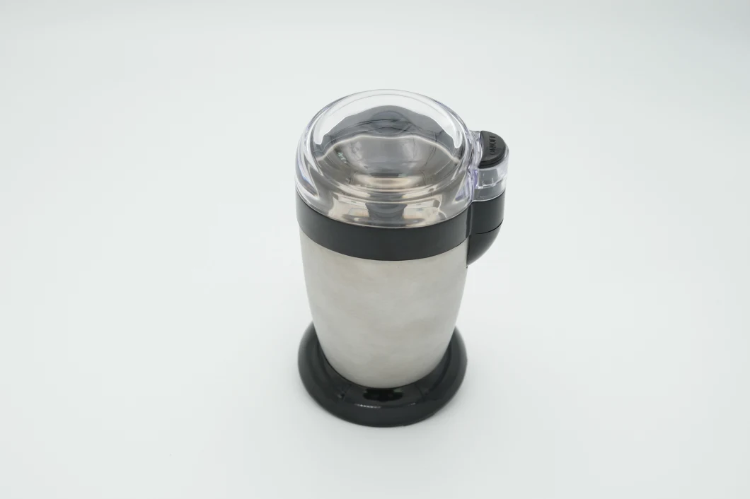 Electric Stainless Coffee and Nuts Grinder with SUS Blade and Transparent Lid