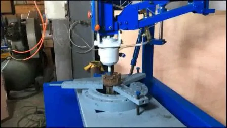 Pneumatic Button Bit Grinder with Robot Arm