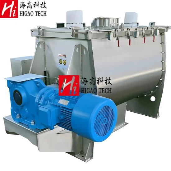 Industrial Sigma Plough Shear Paddle Conical 3D Feed Powder Ribbon Mixer